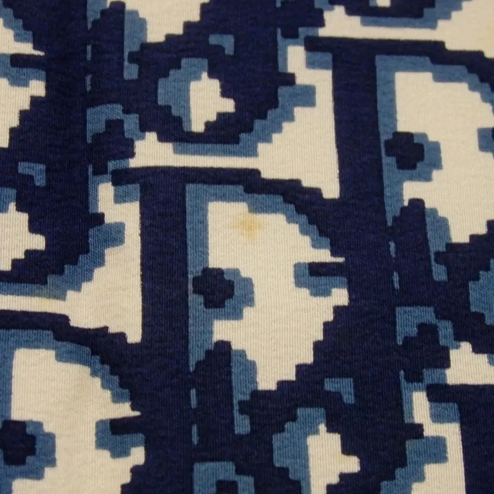 Authentic Christian Dior Vintage blue scarf silk